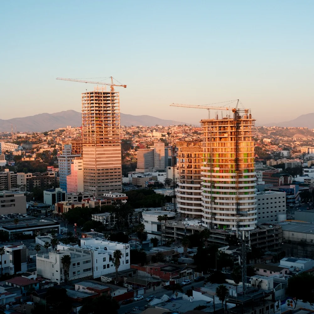 Vista del desarrollo inmobiliario en Tijuana